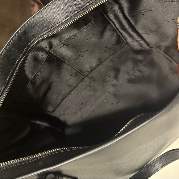 Kate Spade Black Saffiano Leather Tote Bag — Work, Laptop & Everyday Purse - Picture 5 of 11